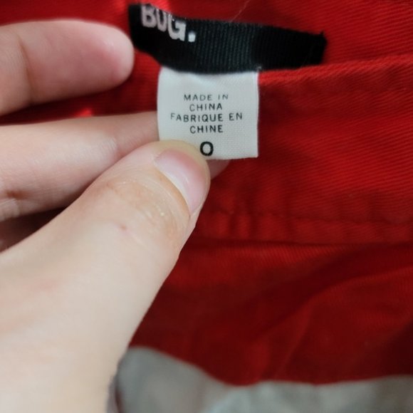 bdg red white and blue color block shorts bdg size - Picture 8 of 8